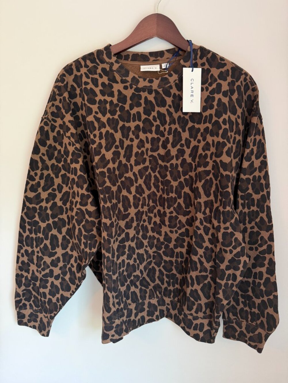 Clare V Leopard Print Sweatshirt - Picture 2 of 5